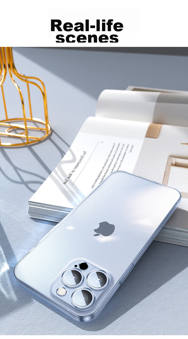 Чехол NEYAA для iPhone 14 Pro Max, ультратонкий, прозрачный, матовый, противоударный, с полной защитой камеры
