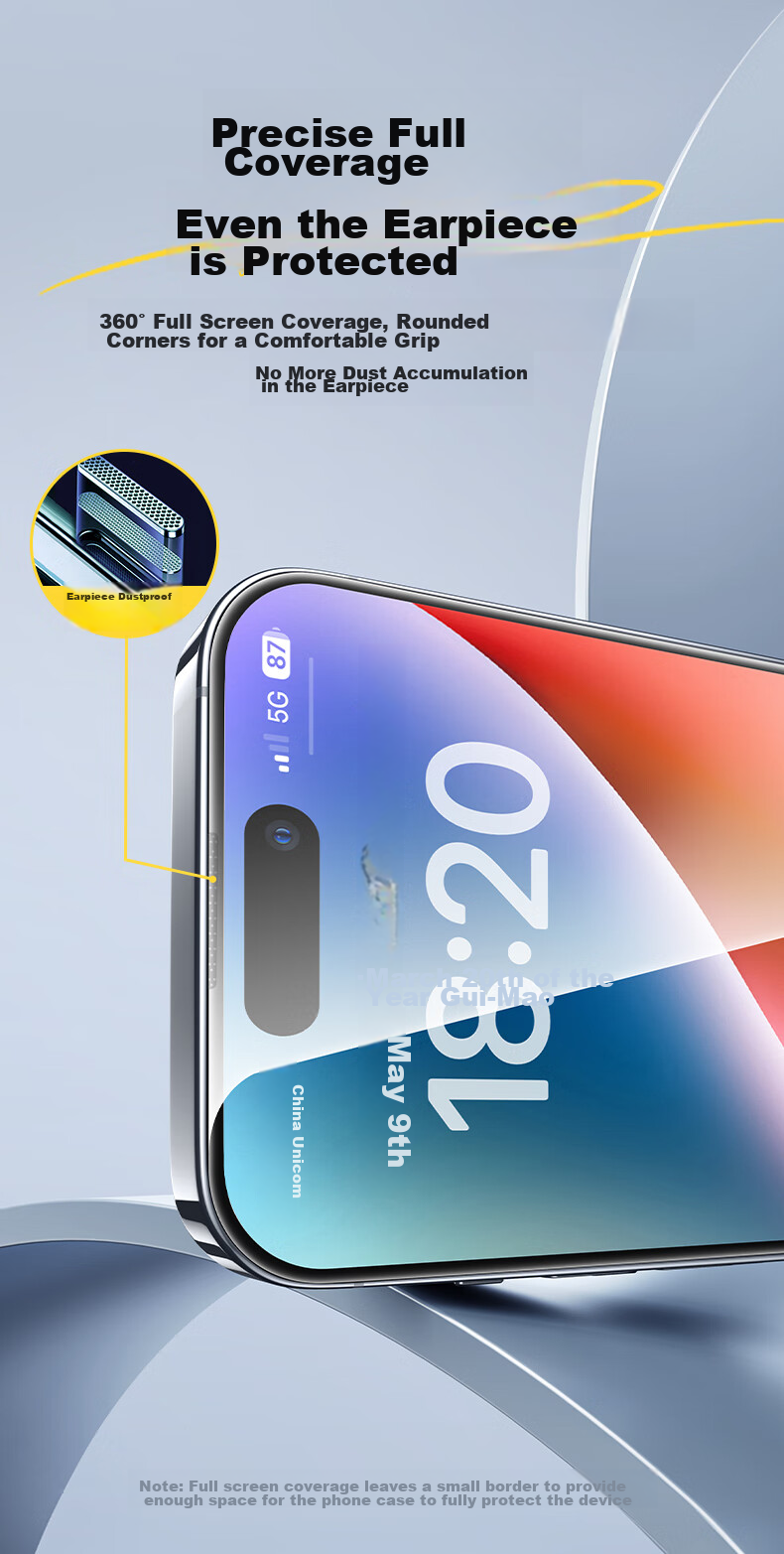 Защитное стекло PISEN для iPhone 14/13/16e, 2 шт., противоударное, антибликовое, с защитой от отпечатков пальцев, полное покрытие