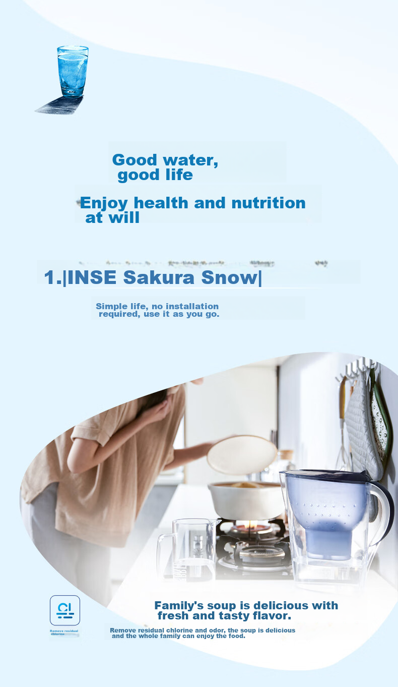 Фильтр-кувшин Brita Ocean Series 3.5л, синий, с 6 картриджами