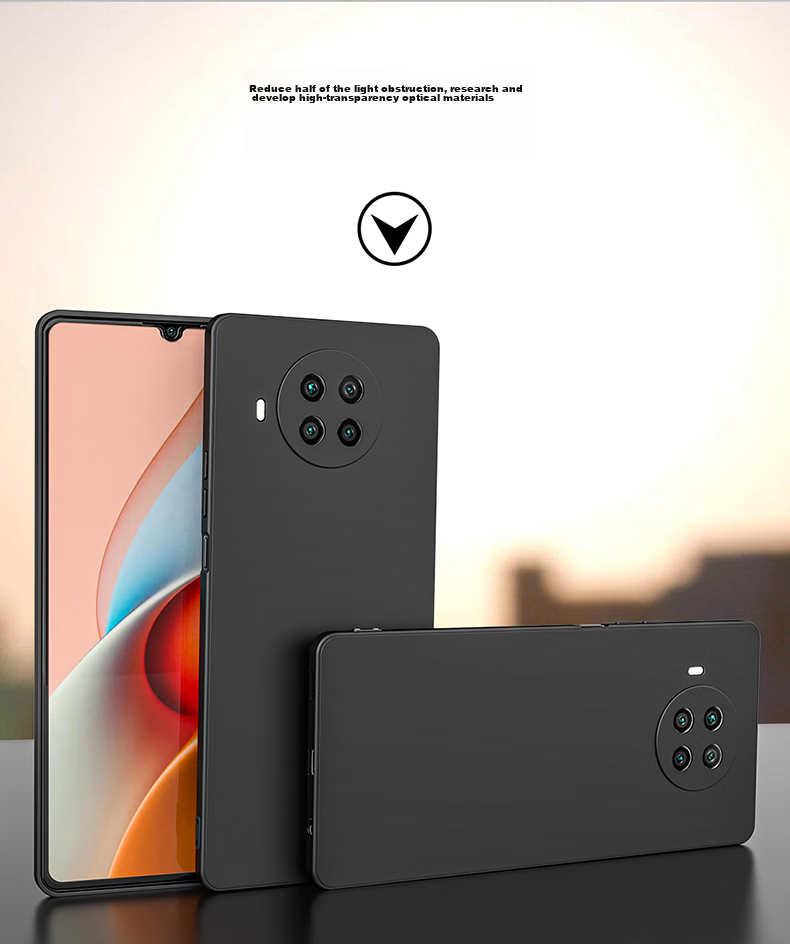 Чехол HotFire для Xiaomi Redmi Note 9 Pro, защита объектива, матовый силикон, противоударный, лавандовый серый