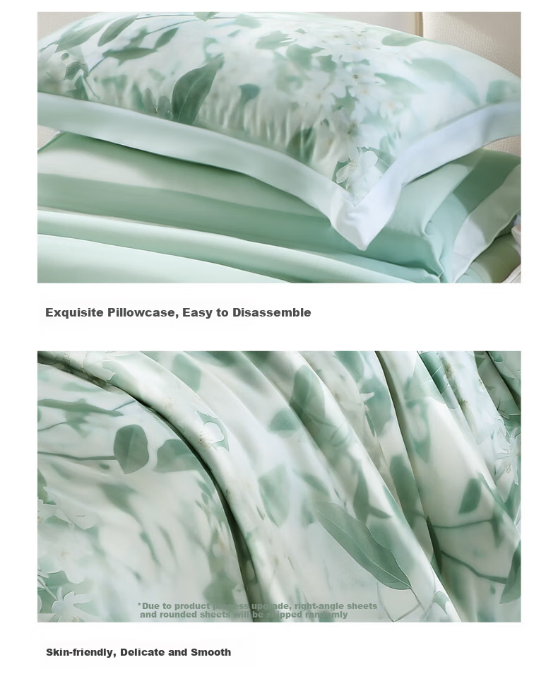 Комплект постельного белья FUANNA, 60s Lyocell Tencel, летний принт, охлаждающий, для односпальной или двуспальной кровати, 203*229 см