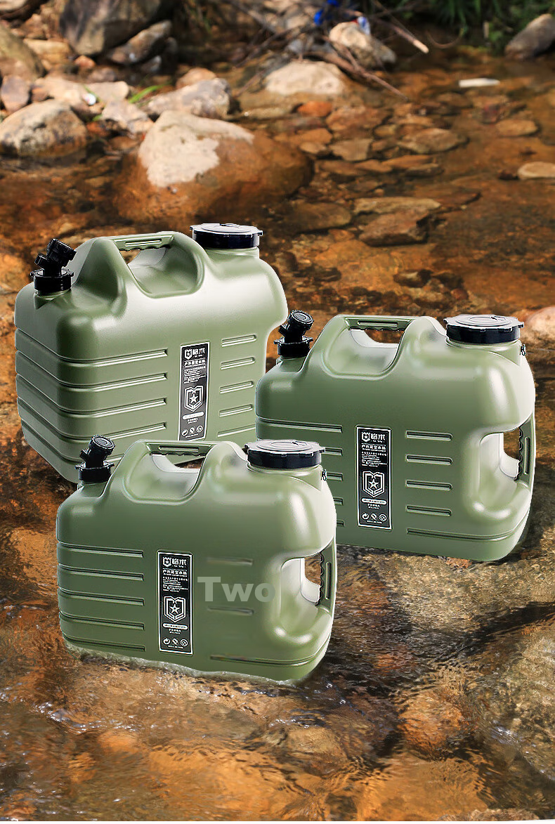 Емкость для воды Geshu Outdoor, пищевая, 25 л, с краном, армейский зеленый