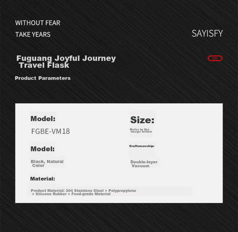 Термос FUGURNG BESTJOY, 3 л, черный, для путешествий и спорта, из нержавеющей стали
