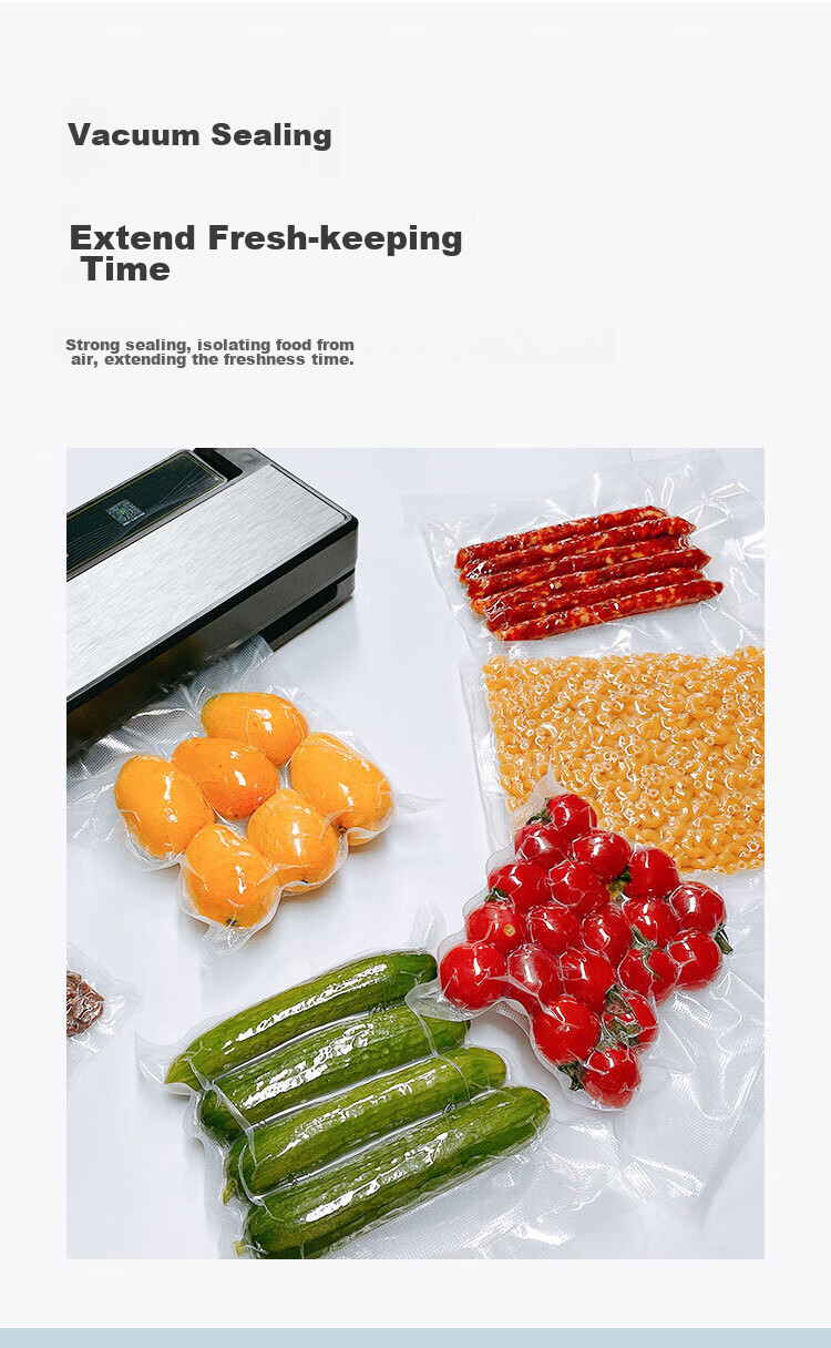 Вакуумные пакеты HOOYE для хранения продуктов, пищевые, 30x500 см, 1 рулон HY11930