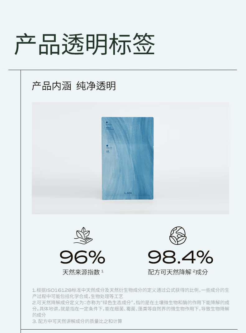 蘭（LAN）兰琉璃舒御油面膜 保湿舒缓修护油敷面膜 5片/盒