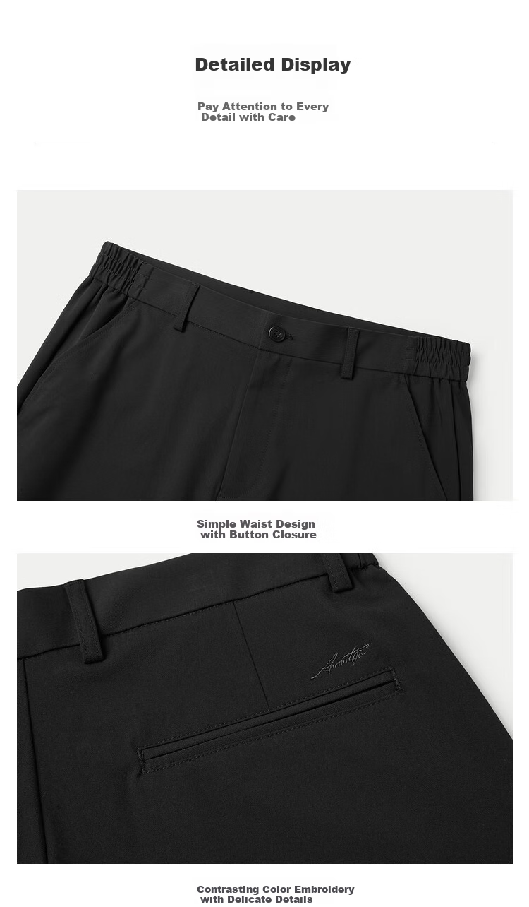 Повседневные брюки HLA для мужчин, модель Casual Pants for Men, легкая бизнес-мода, эластичные брюки с четырехсторонним растяжением, китайский Новый год