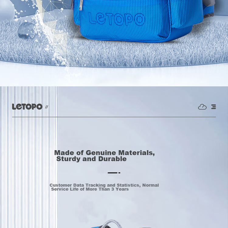 Школьный рюкзак Letopo Newton Series для учеников 4-6 классов, синий, с защитой позвоночника