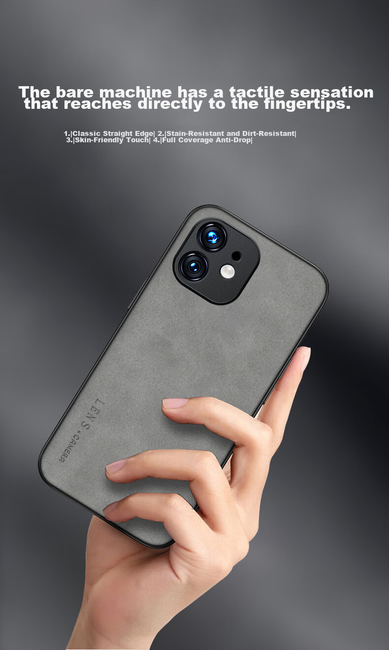 Чехол для iPhone 11 SHIYONG, силиконовый, с мягкими краями, защита всего объектива, противоударный, ультратонкий, кожаная текстура, синий