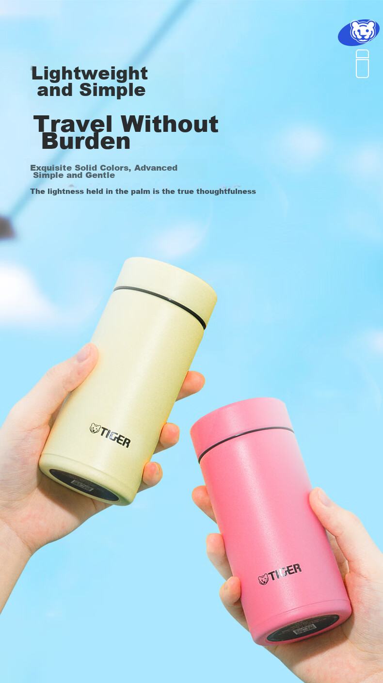 Термокружка TIGER Mini Pocket Cup MMP-B20C, 200 мл, Coast Yellow
