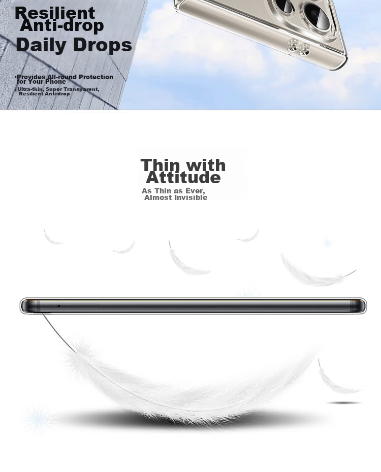 Чехол ESCAPE для Samsung S24 Ultra, ультратонкий, противоударный, мягкий силикон, полная защита объектива, прозрачный, простой дизайн