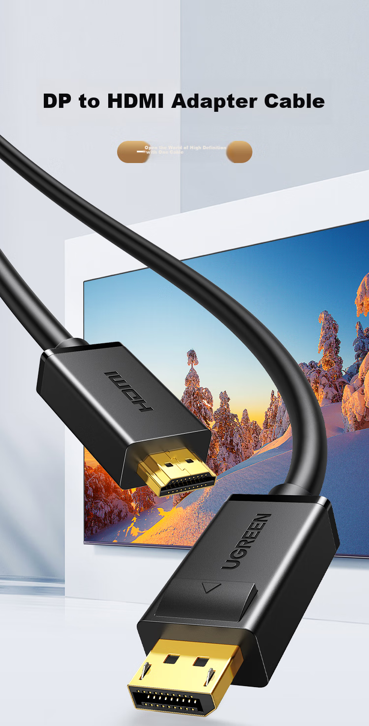 Кабель UGREEN DP to HDMI