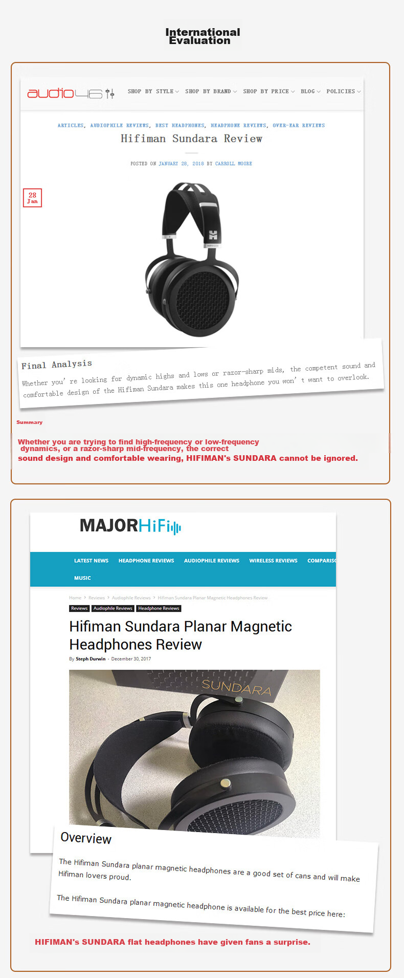 Наушники HIFIMAN SUNDARA планарно-магнитные HIFI для компьютера, музыки и игр