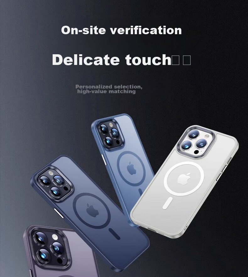 Чехол для Apple iPhone 13 ZHIWEISHI MagSafe Skin-Like, противоударный, полупрозрачный, дымчато-серый