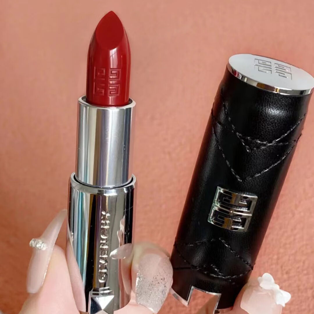 纪梵希（Givenchy）皮革小羊皮唇膏 N333 限定口红化妆品 宝石红色 生日礼物送女友