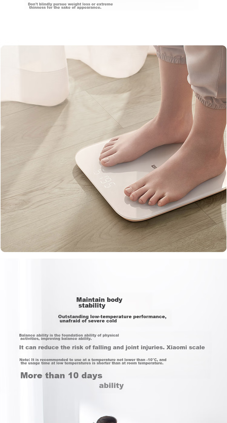 Умные весы Xiaomi Mijia Body Scale S200, белые, для дома, с высокоточным измерением данных через приложение