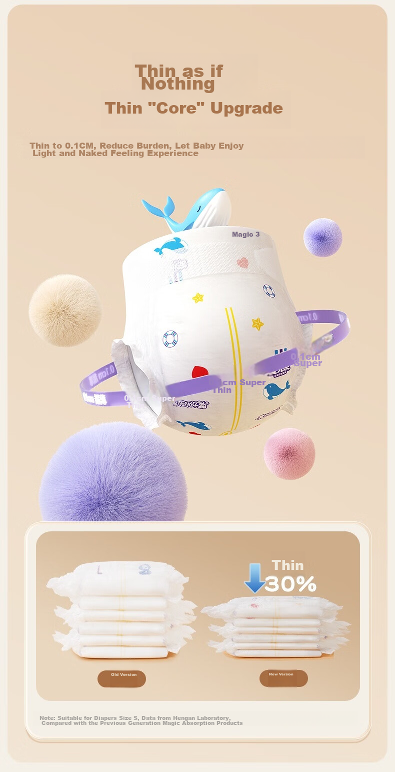 Подгузники Anerle Magic Absorbent Diapers XXL, 38 шт. (для детей от 15 кг), дышащие, с высокой степенью впитывания, одноразовые подгузники для ночного использования