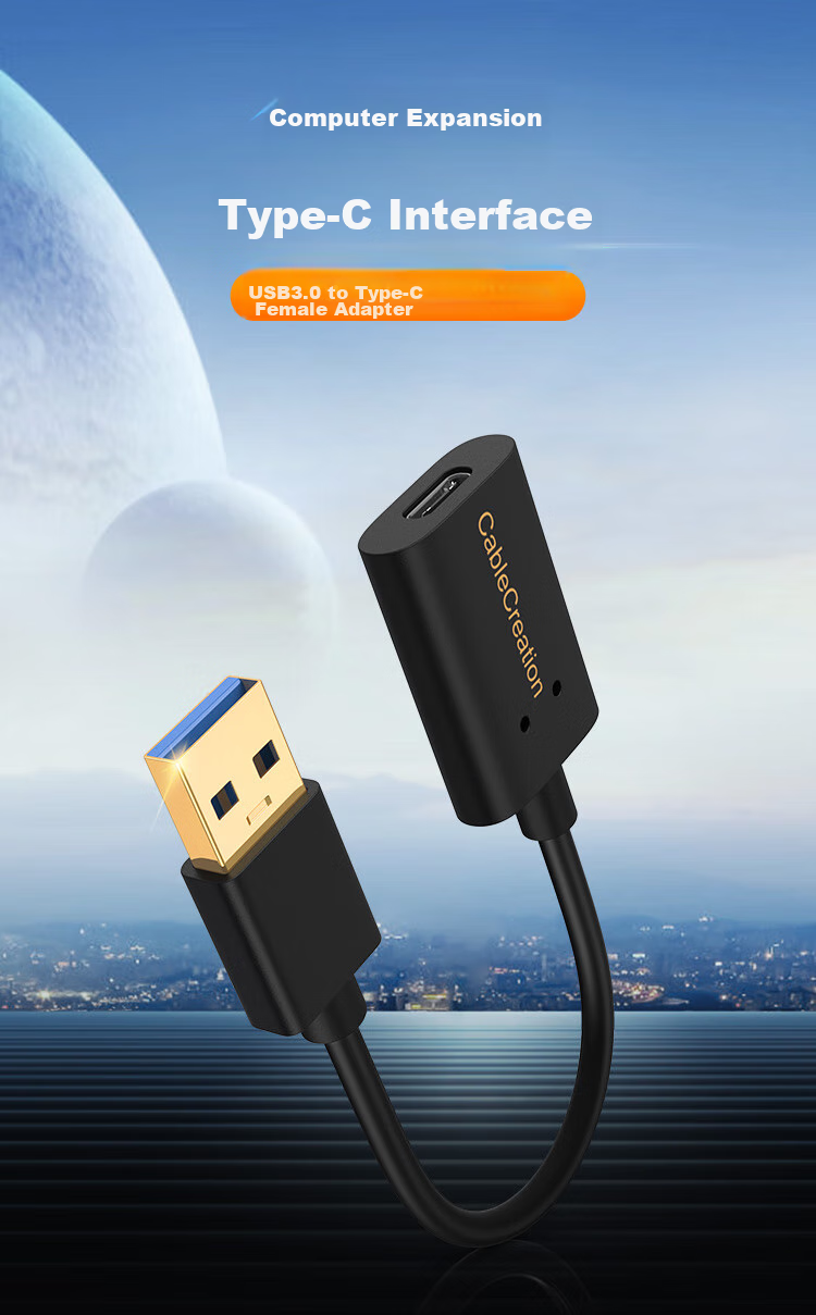 Переходник USB Type-A на Type-C