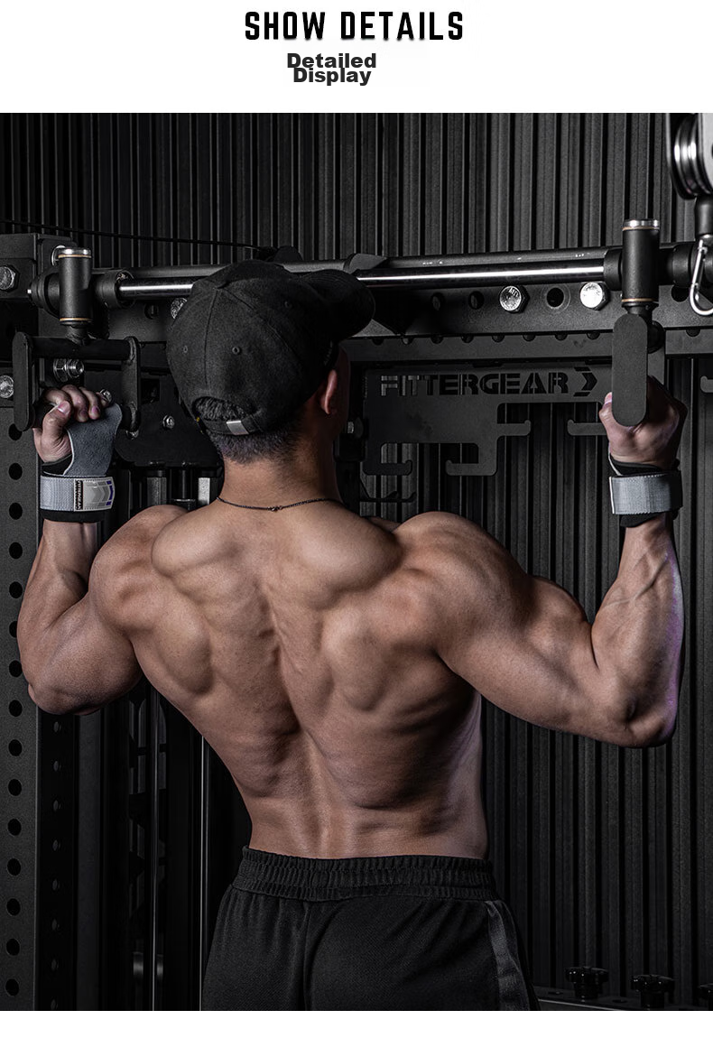 Ремешок для тяги FITTER GEAR, с защитой ладони, для мужчин и женщин, фитнес-перчатки и ремешок для поддержки запястья