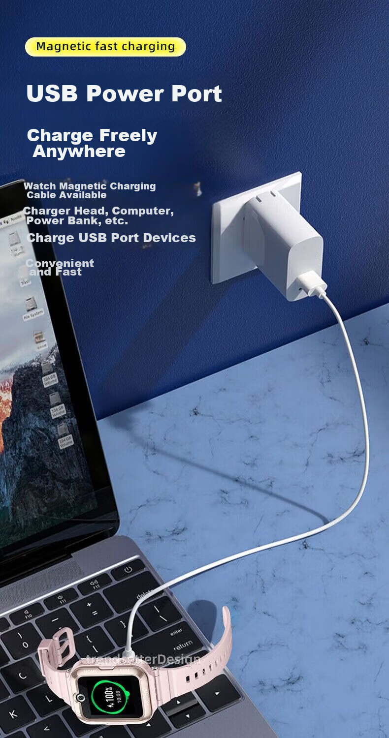 Зарядный кабель Chaofan для детских часов Huawei, магнитный кабель данных, аксессуары для зарядки, 0.8 м