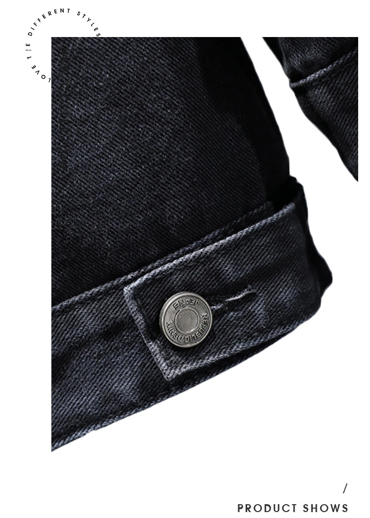 Джинсовая куртка Jeanswest мужская, весна 2026, трендовая рабочая куртка с отложным воротником, синяя, XL