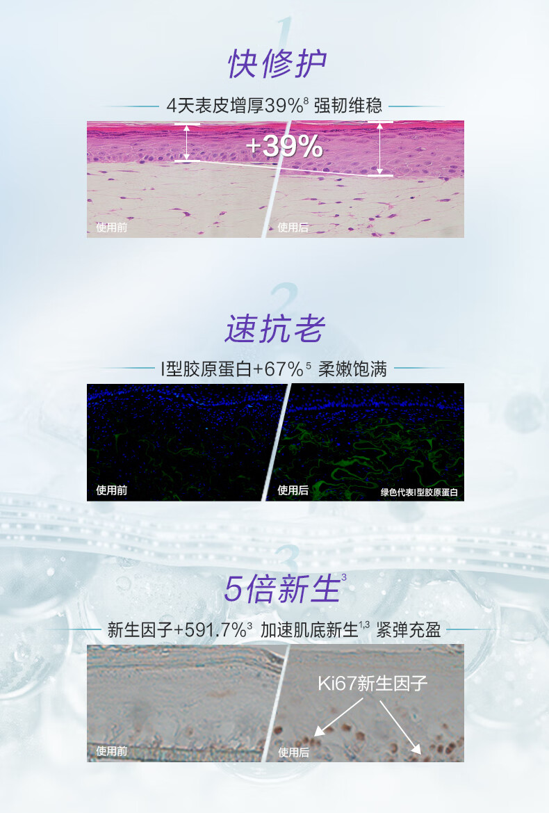 自然堂小紫瓶精华第五代 凝时修护精华液50ml 超极酵母喜默因女神节礼物