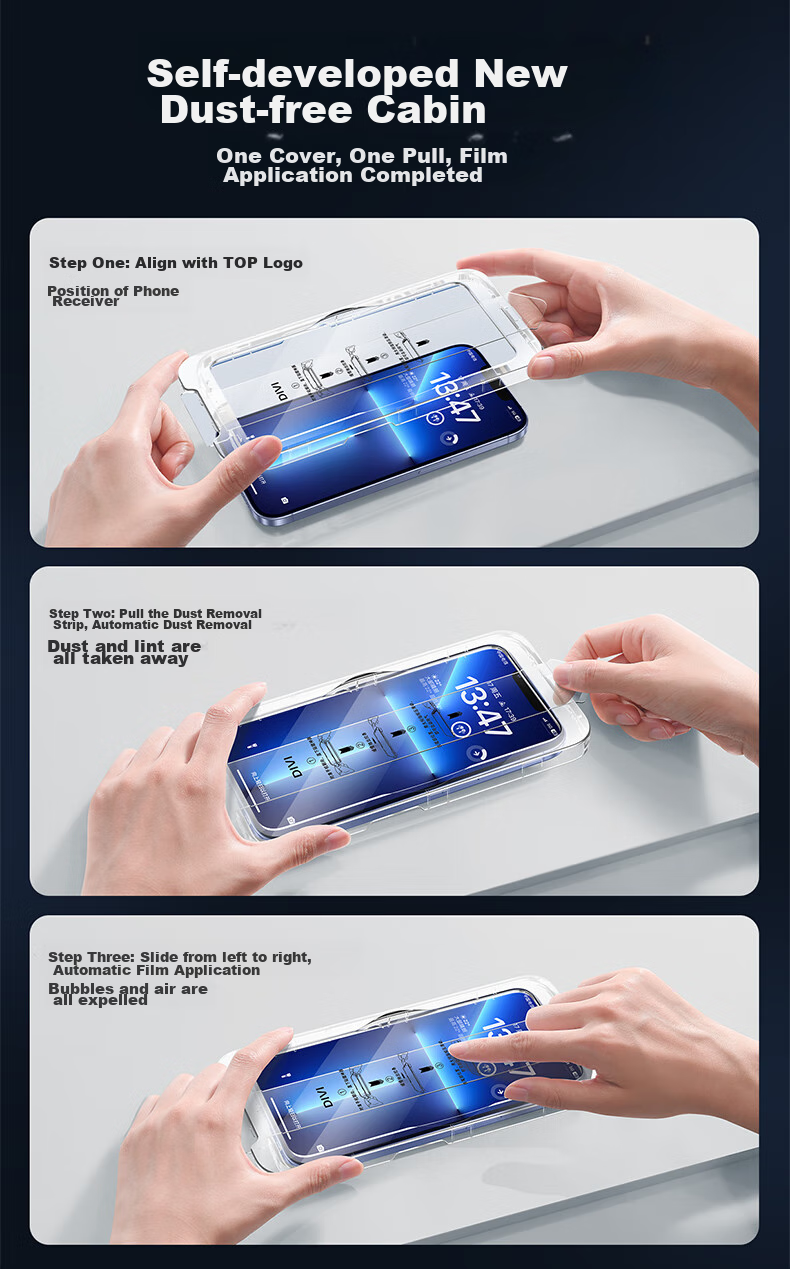 Защитное стекло DIVI для Apple iPhone 13 / 14 / 13 Pro / 16 E, 2 шт.