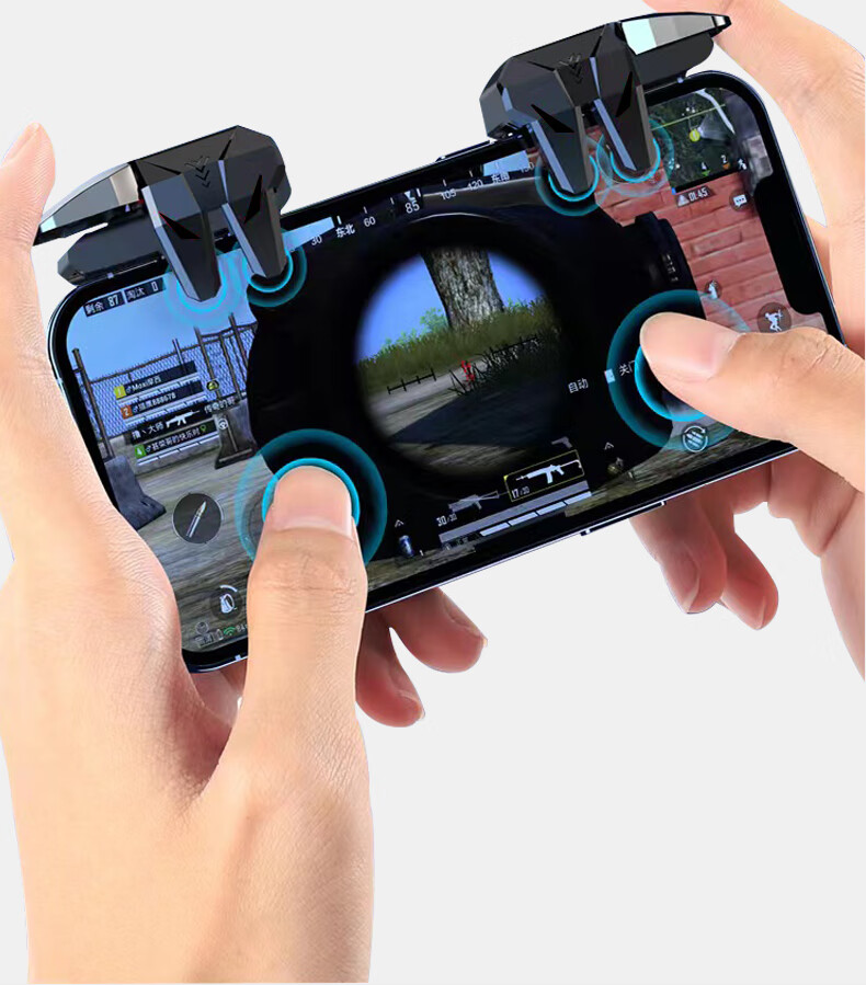 Игровые кнопки Masentek S01 для мобильных игр, механические кликеры для PUBG, совместимы с Peace Elite и CrossFire, пара