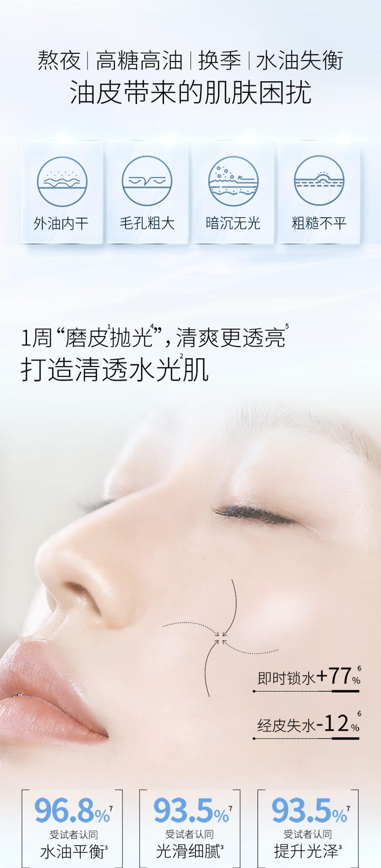 AHC神仙水水乳套装4件套260ml 护肤品套装 保湿提亮  生日礼物送女友