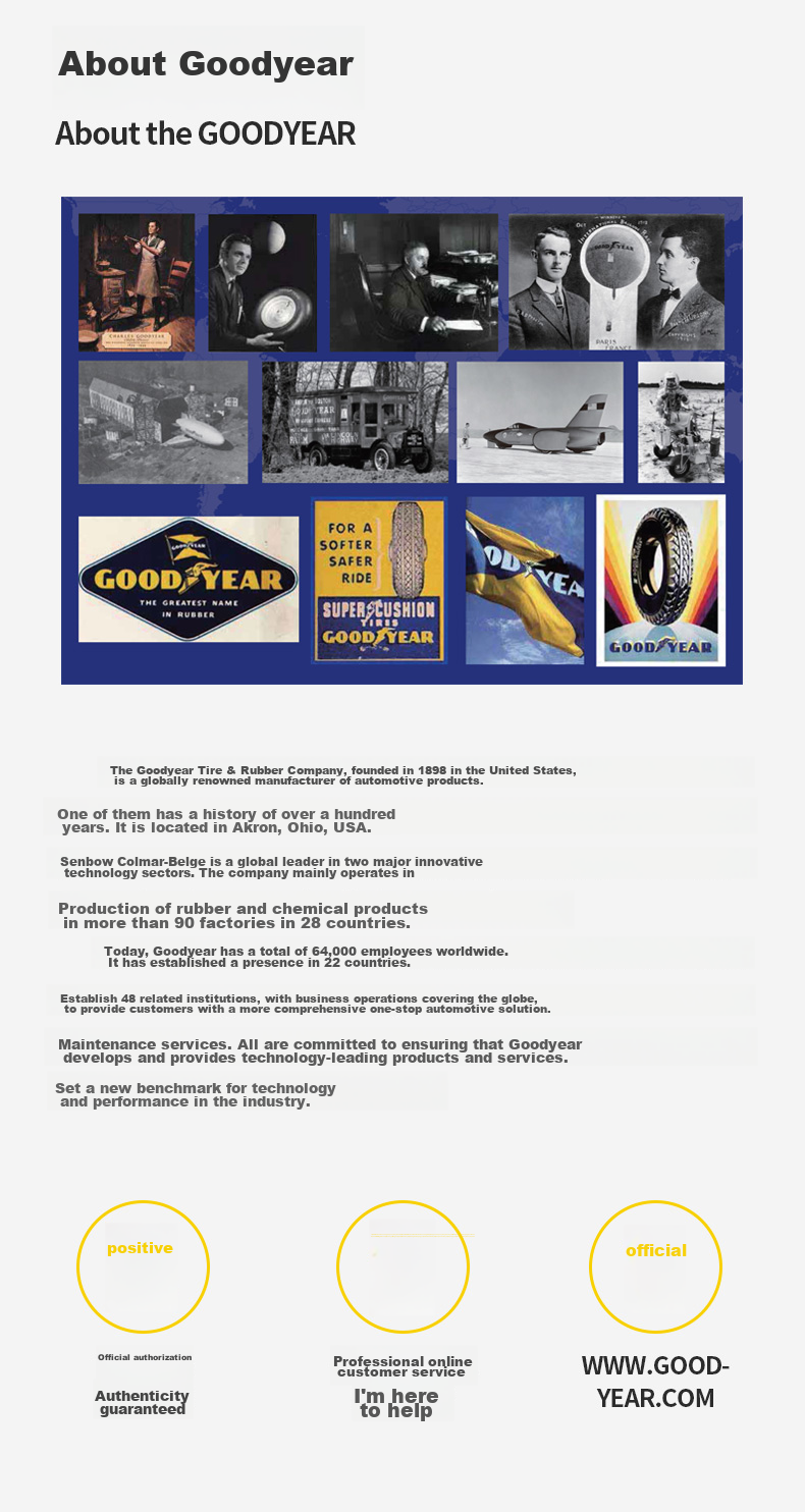 Комплект дворников Goodyear для Mercedes-Benz V260, V260L, 28/18 дюймов, бескаркасные, резиновые, 1 пара