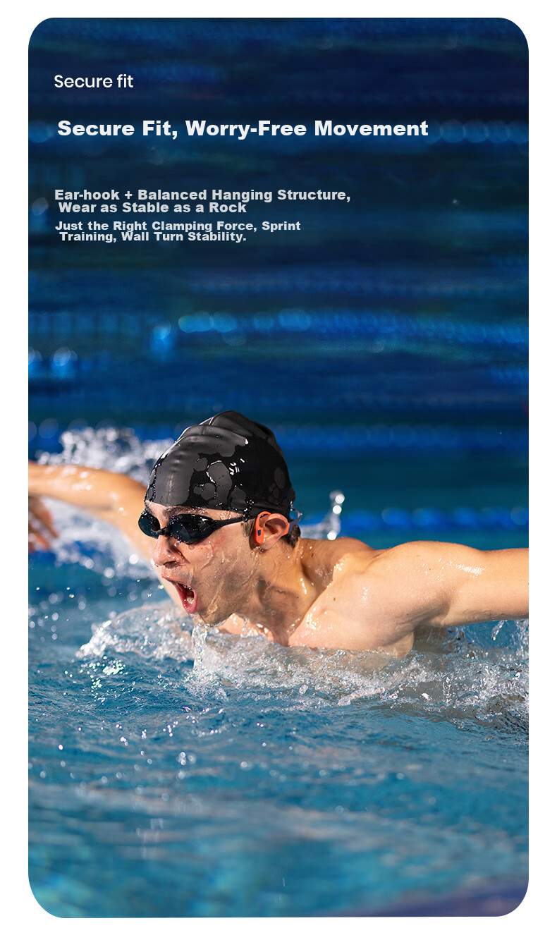 Беспроводные наушники SHOKZ OpenSwim Pro S710 с костной проводимостью, спортивные, для плавания, бега, велоспорта