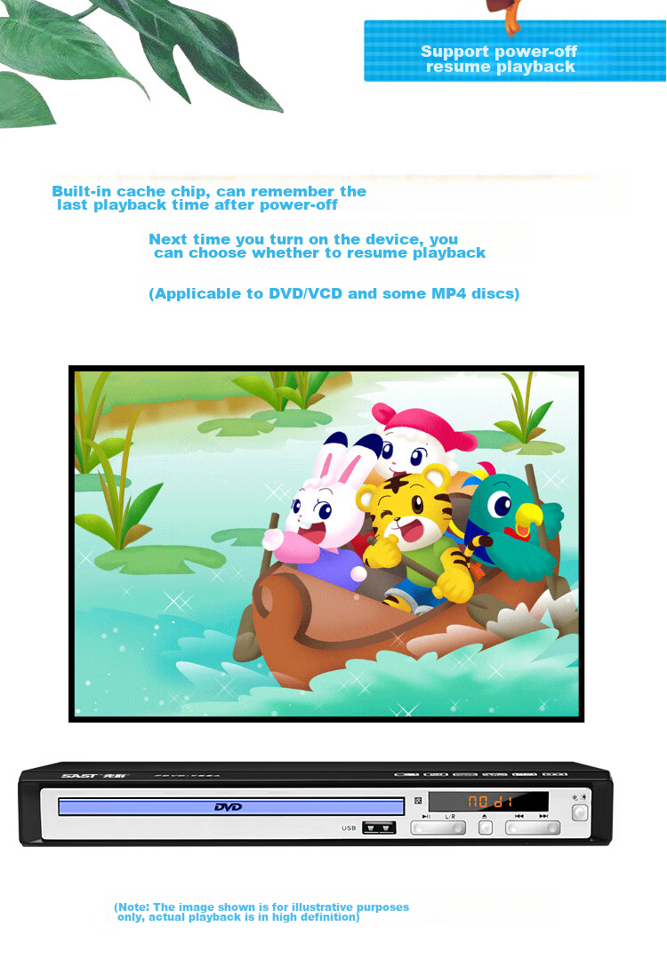 DVD-плеер SAST PDVD-788A, CD, VCD, MP3, AVI, USB