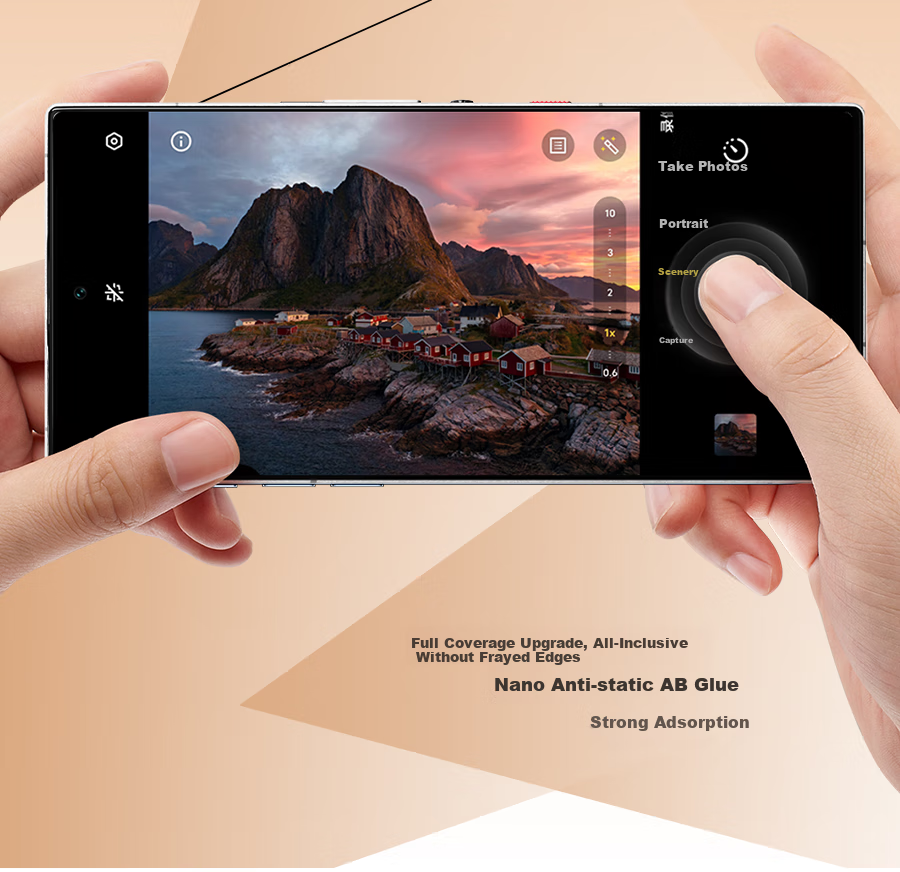 Защитное стекло Wali для Nubia Red Magic 10 / 10 Pro, противоударное, антибликовое, ультратонкое, полное покрытие