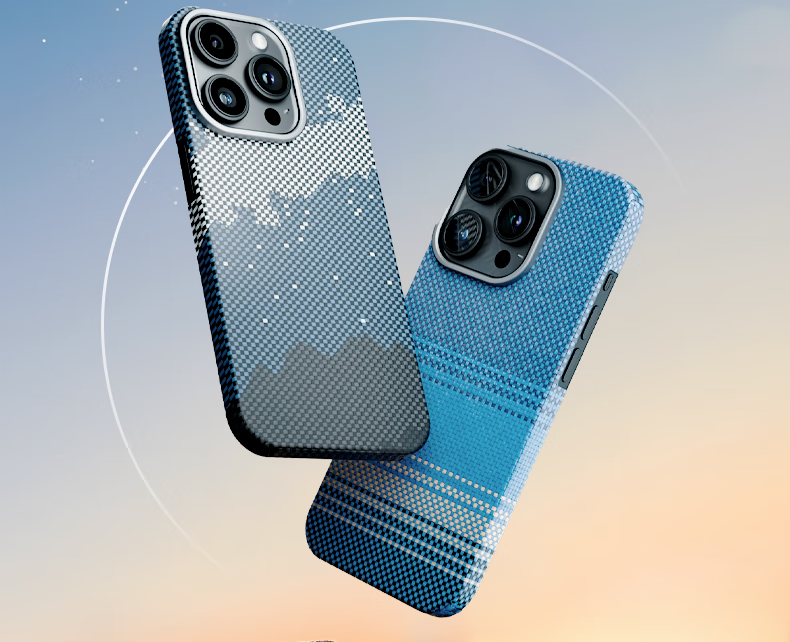 Чехол CONGA для iPhone 15 Pro Max из арамидного волокна, ультратонкий, противоударный, с магнитным кольцом