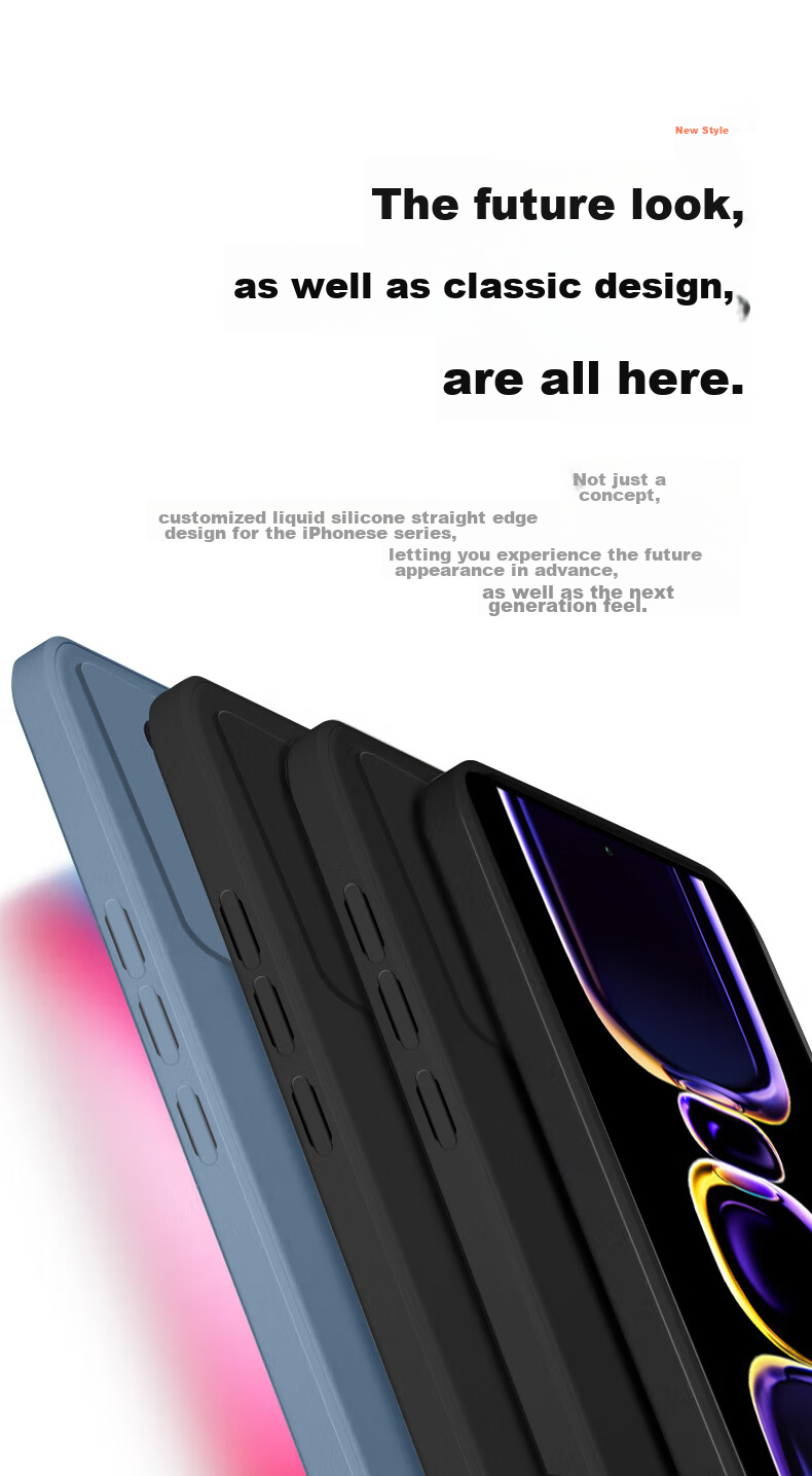 Чехол для телефона KEKLLE, силиконовый, противоударный, ультратонкий, для Xiaomi Redmi K60/K60 Pro, элегантный черный