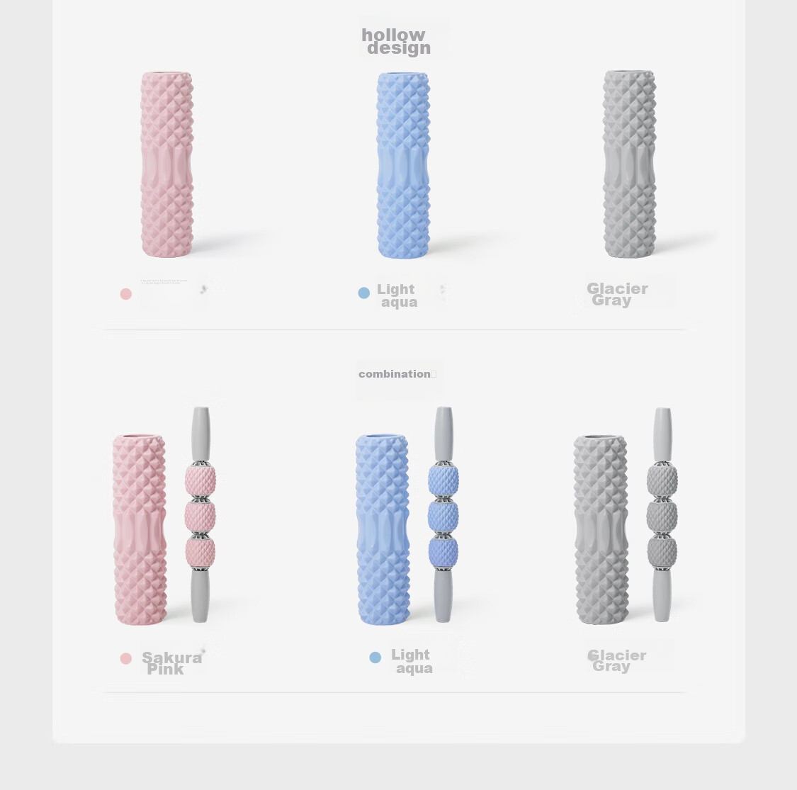 Массажный ролик Keep Foam Roller, для йоги и фитнеса, для расслабления мышц, портативный, цвет вишневый розовый