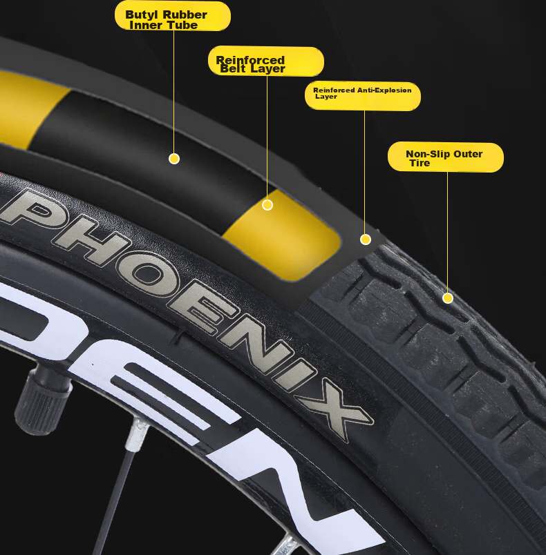 Phoenix Складной велосипед для взрослых, 20-дюймовые колеса, 7 скоростей, Shimano, подходит для мужчин и женщин, портативный городской велосипед