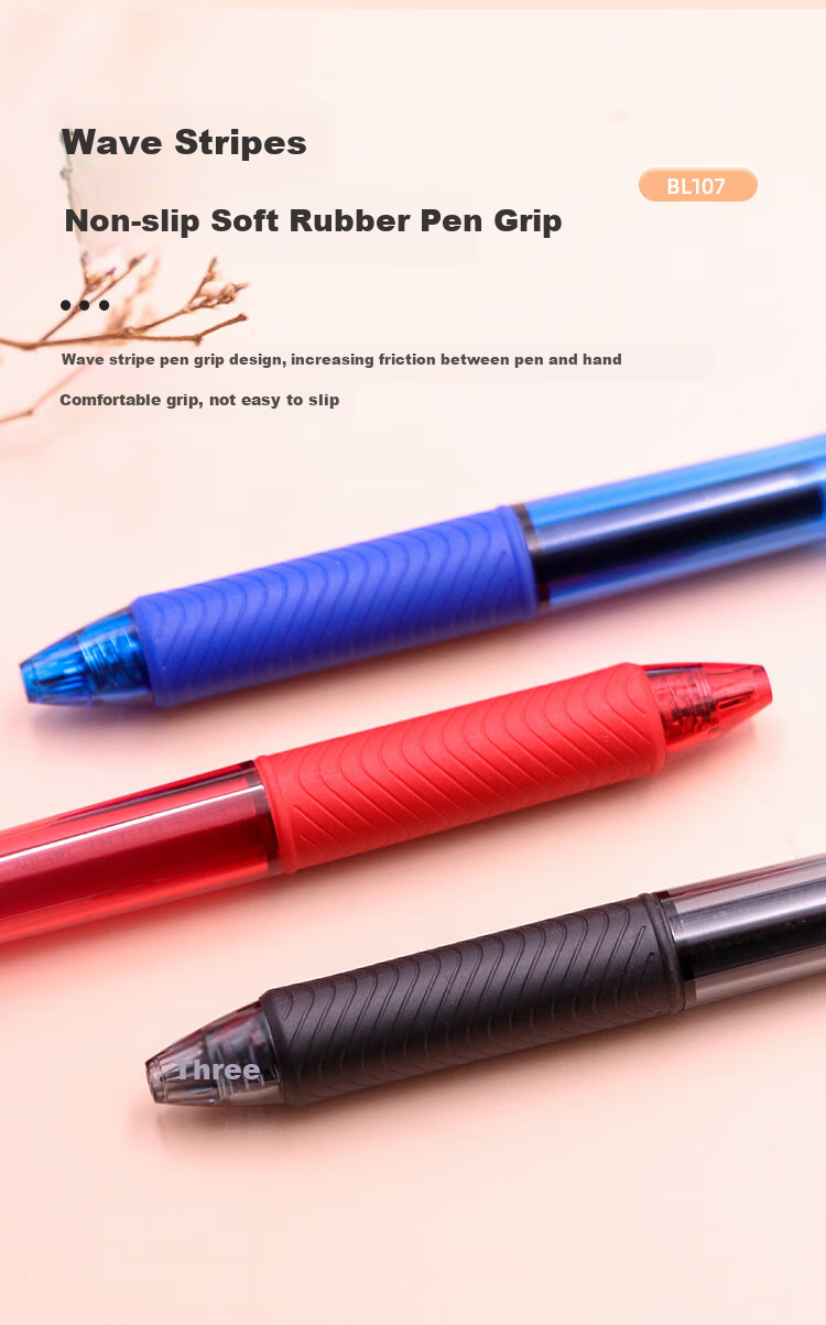 Pentel BL107-BX гелевая ручка, 0.7 мм, красная, 12 шт.