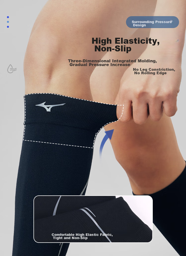 Защитные гетры MIZUNO для бега, марафона, бадминтона, тонкие, для баскетбола, спортивная защита для мужчин и женщин, размер L