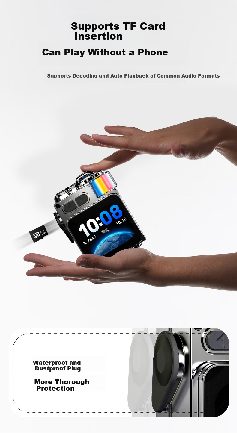 Портативная Bluetooth-колонка Newmine K15 с дисплеем и микрофоном, металлический корпус, 10 часов работы
