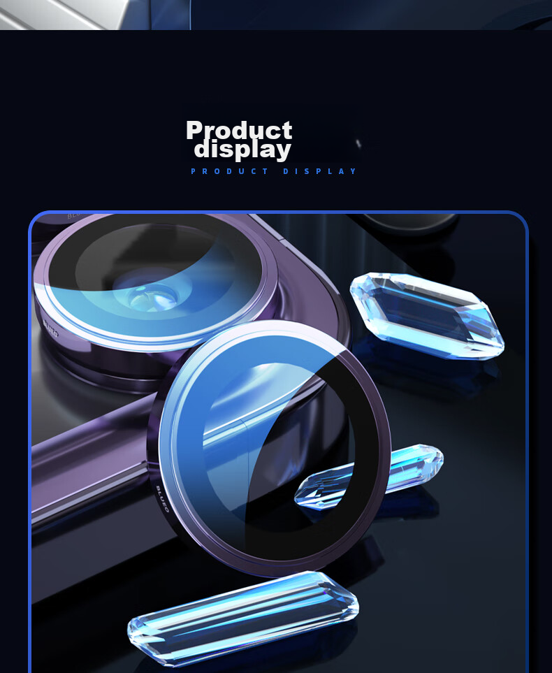 Защитная пленка Lanxingxiansheng для задней камеры iPhone 14 Pro и iPhone 14 Pro Max, сапфировая защитная пленка, HD, защита от царапин [Черный, Набор из 3 шт.]