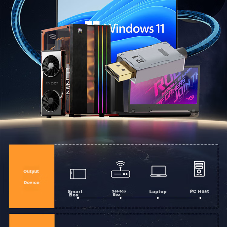 Кабель ULT-unite DP 2.1, 1.5 метра, версия 2.1, 16K 60Hz, 8K 120Hz, 4K 240Hz