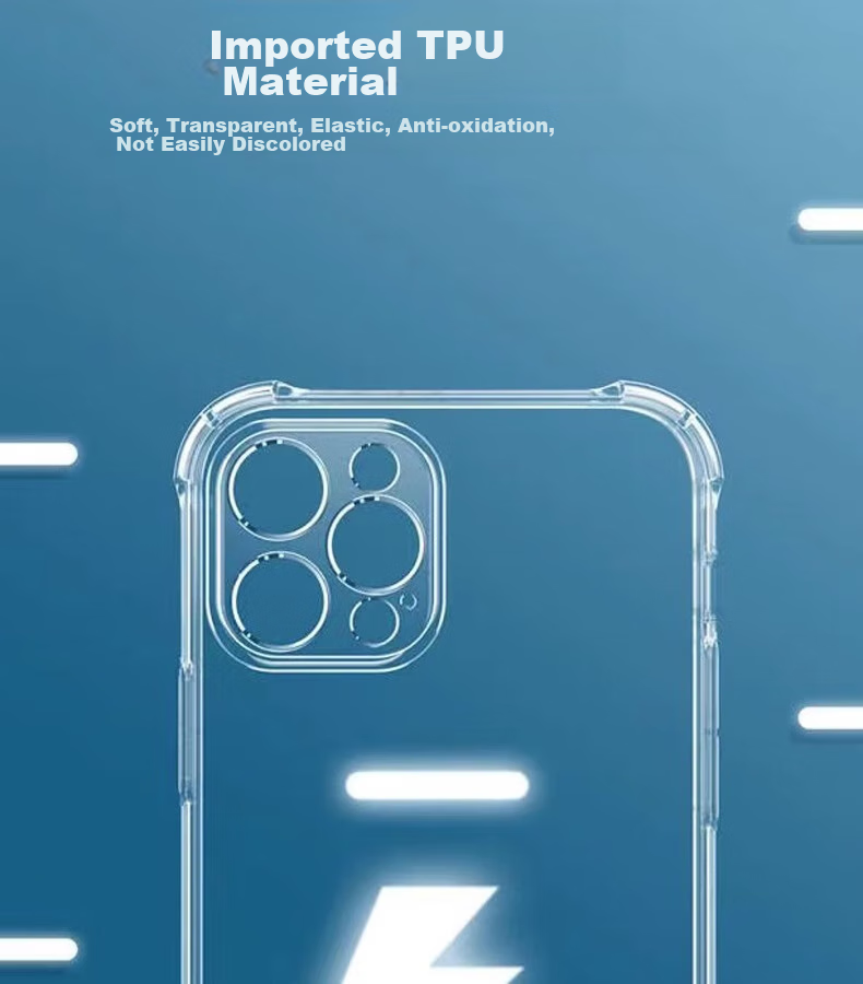 Чехол HOLDZU для Xiaomi Redmi K60 / K60 Pro, прозрачный, с защитой от падений, силиконовый, ультратонкий