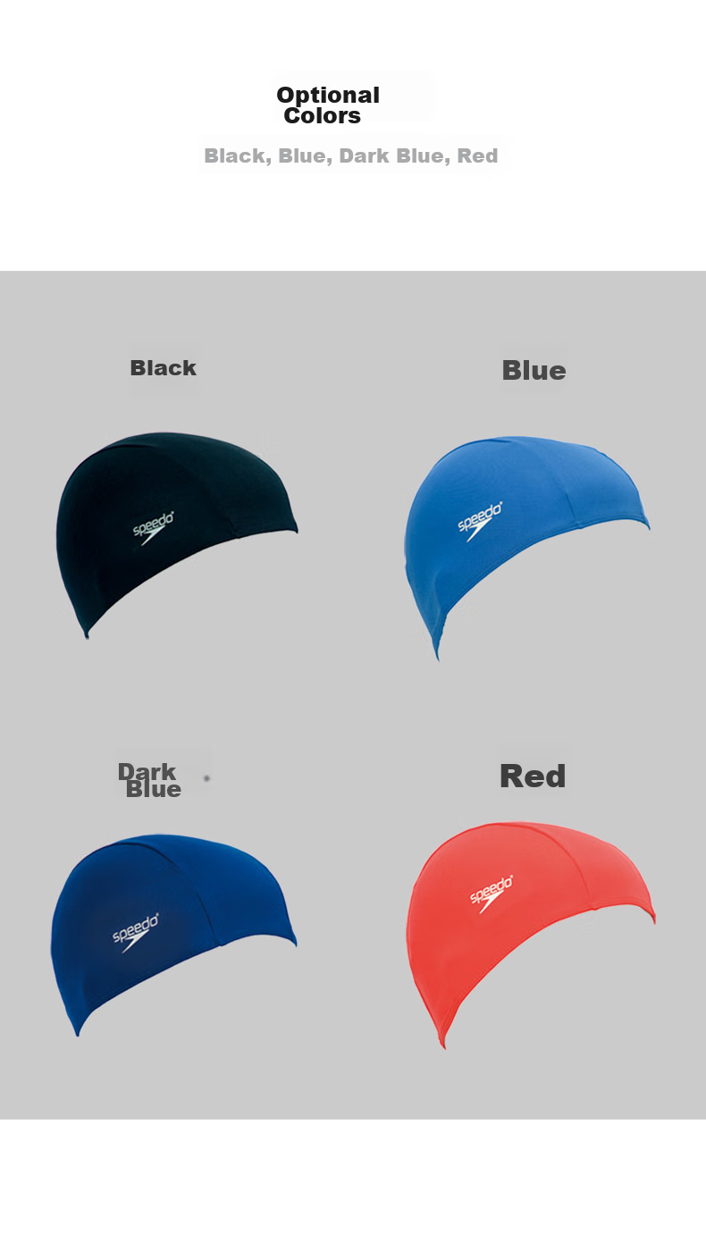 Шапочка для плавания Speedo Breathable Quick-Dry, высокая эластичность, для тренировок, морская синь