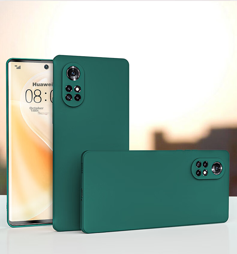 Чехол HotFire для Huawei Nova 8, Honor V40 Light Luxury Edition, противоударный силиконовый с защитой камеры, простой стиль, черный