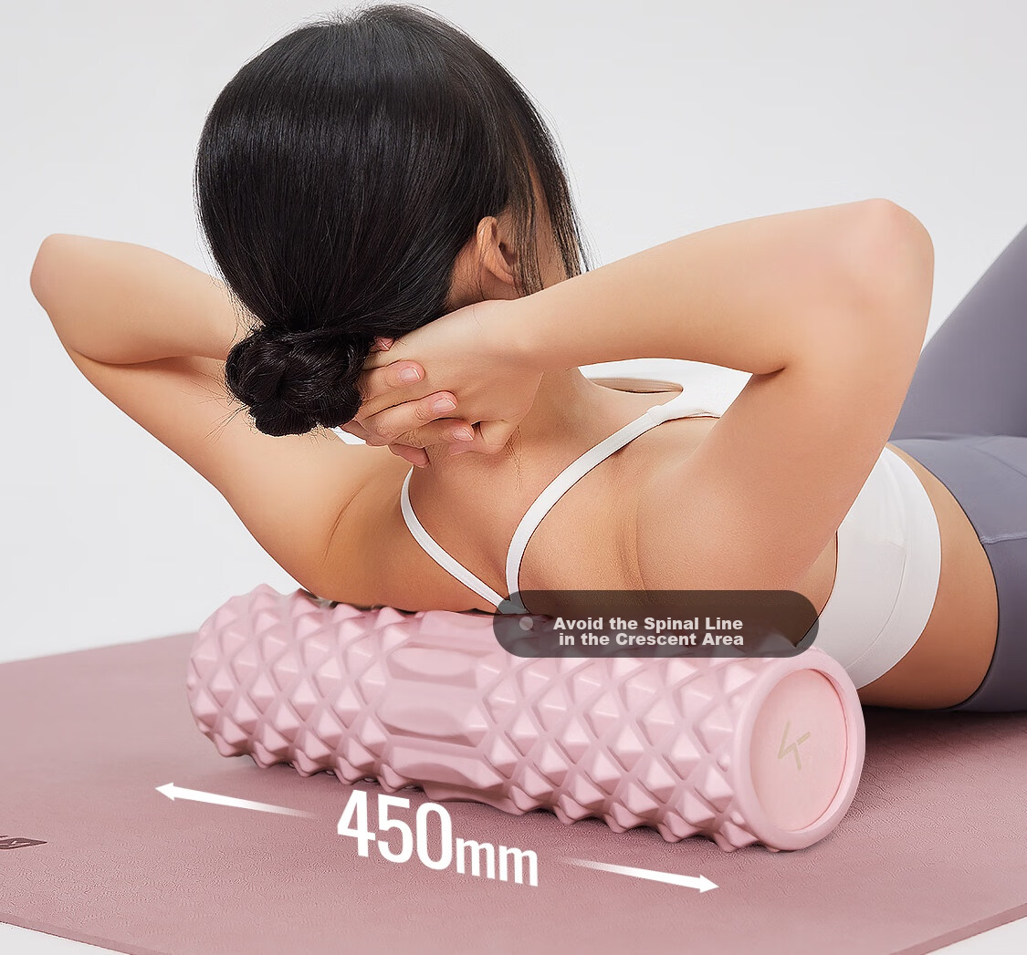 Массажный ролик Keep Foam Roller, для йоги и фитнеса, для расслабления мышц, портативный, цвет вишневый розовый
