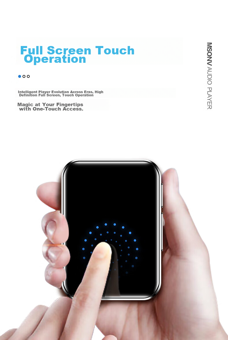MP3-плеер BENJIE X1, 2.0-дюймовый сенсорный экран, 16 ГБ, Bluetooth, портативный плеер для студентов, версия P3 с синхронизированным MP4 материалом