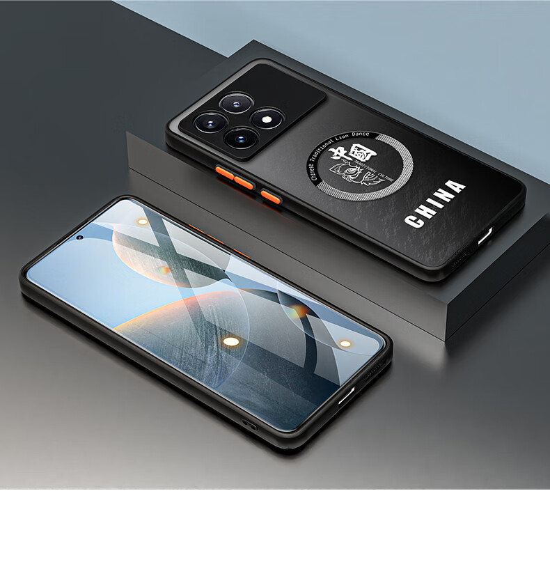 Чехол HotFire для Xiaomi Redmi K70 / K70 Pro, противоударный силиконовый, защита камеры, полный охват, полупрозрачный матовый