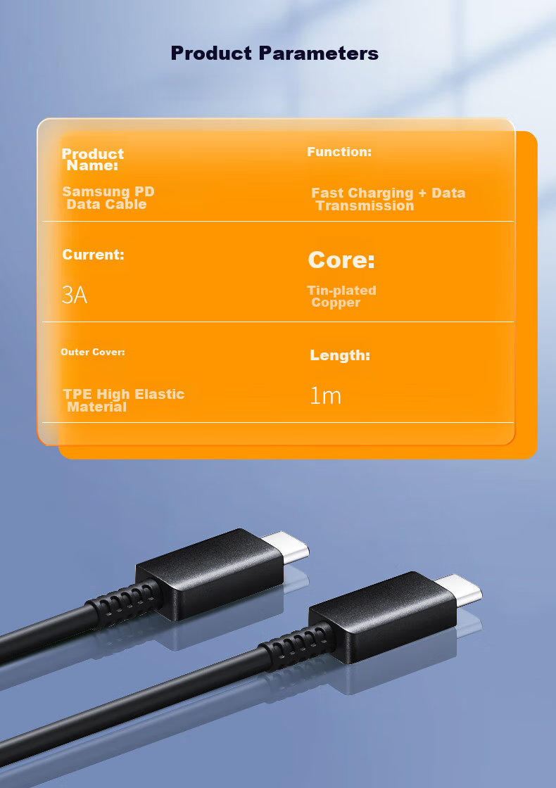 Кабель Chaofan Type-C to Type-C, 2 метра, черный, для быстрой зарядки