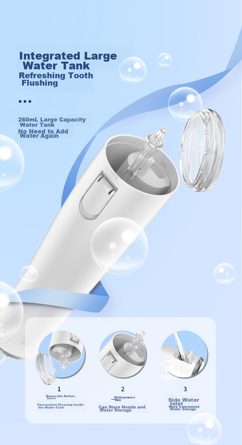 Ирригатор Prooral 5025Plus, портативный, с цифровым дисплеем, синий, 270 мл