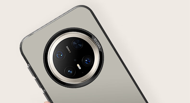 Противоударный чехол Baozou для Huawei Mate70 Pro/Pro+, силиконовый, серый, лазерный градиент